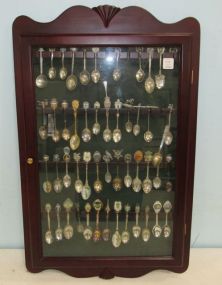 Collection of Silver Plate Souviner Demitasse Spoons