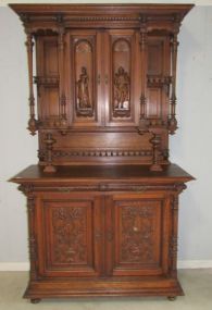 19th Century French Oak Hutch/Buffet