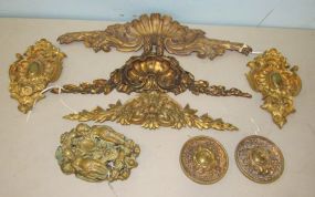 French Style Gold Gilt Metal Ornaments