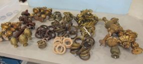Collection of French Style Curtain Rings and Finials
