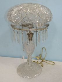 American Brilliant Style 1915 Cut Glass lamp