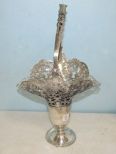 Antique Forbes Silver Plate Filigree Basket