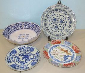 Blue and White Bowls and Plates