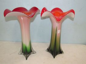 Pier 1 Art Glass Bud Vases