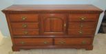 Athen Furniture Modern Oak Finish Triple Dresser