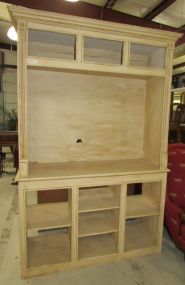 Large Hand Made Two Piece Entertainment Center