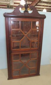 Vintage Chippendale Style Wall Corner Display