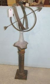 Bronze Sundial on Cast Iron Stand