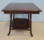 Mid 1900s Square Side Table