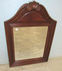 Modern Wood Beveled Mirror