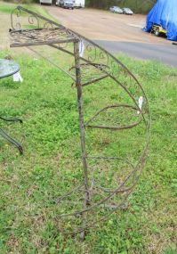Rustic Wrought Iron Display Planter/Stand