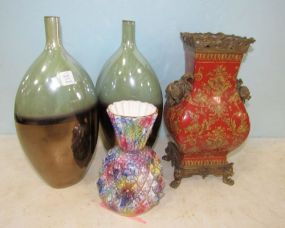 Four Ceramic Pottery Urn and Vases