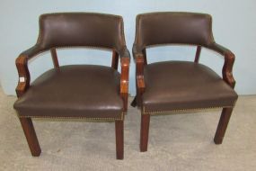 LeatherCraft Vinyl Office Arm Chairs