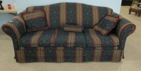 Three Cushion Camel Back Modern Sofa