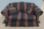 Two Cushion Camel Back Modern Love Seat