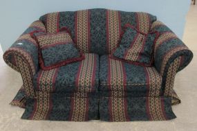 Two Cushion Camel Back Modern Love Seat