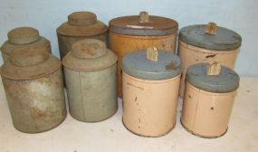 Vintage Metal Containers and Canister Set