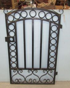 Black Painted Iron Gate