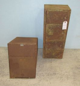 Vintage Rusted Storage Bins