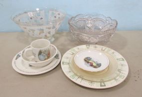 Glass Bowls and China Plates