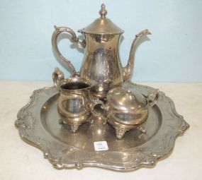 Gorham Silver Plate Serving Tea Set