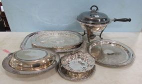 Six Silver Plate Serving Pieces