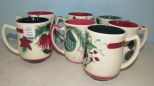 Seven Gail Pittman Christmas Mugs