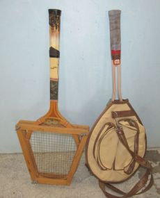 Two Vintage Tennis Rackets