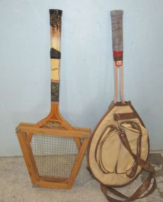 Two Vintage Tennis Rackets
