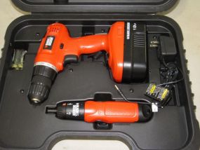 Black & Decker 18V Power Drill and Hand Drill