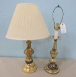 Two Brass Table Lamps