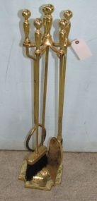 Brass Fireplace Tool Set