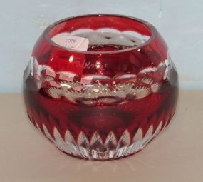 Faberge Red Crystal Votive