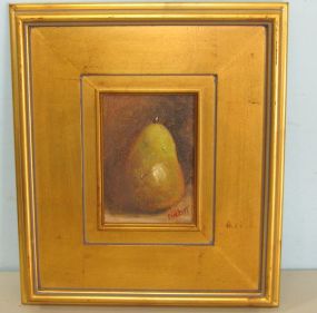 Cathy Crockett Painting Still Life of Pear