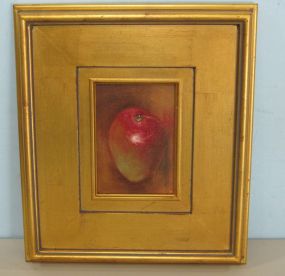 Cathy Crockett Painting Still Life of Apple