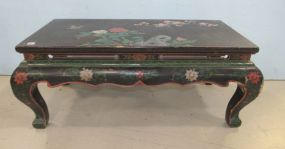Vintage Black Lacquer Chinese Tea Table