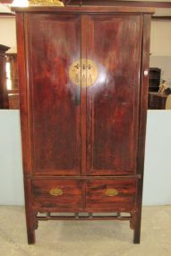 Ming Style Large Double Door Armoire