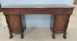 Regency Style Two Pedestal Sideboard