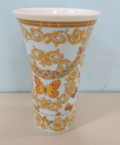 Rosen Thal Versace Hand Painted Porcelain Vase