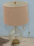 Large Modern Bubble Clear Glass Table Lamp