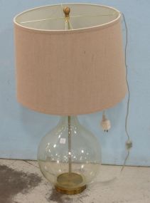 Large Modern Bubble Clear Glass Table Lamp
