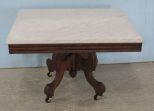 Victorian Style Marble Top Coffee Table