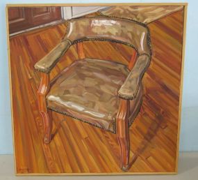 Oil Painting of Lawyers Chair by Baxter Knowlton