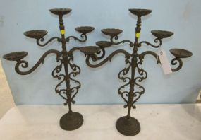 Decor Metal Ornate Candle Holders