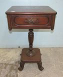 Vintage Victorian Style Pedestal Night Stand