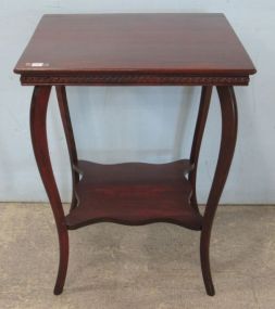 Vintage Mahogany Two Tier Lamp Table