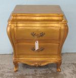 Kanges Co. Gold Gilt Bombay Nightstand