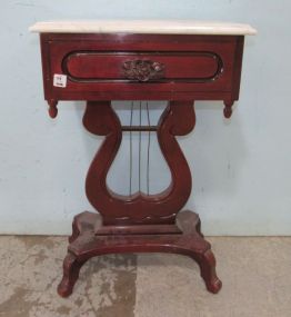 Reproduction Victorian Style Rose Carved Night Stand