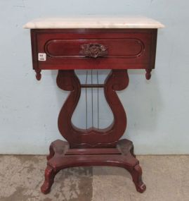Reproduction Victorian Style Rose Carved Night Stand