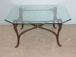 Octagon Glass Top Coffee Table